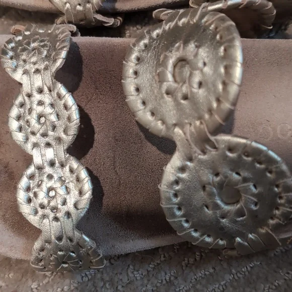 Jack Rogers Gold Sandals - Picture 5 of 7